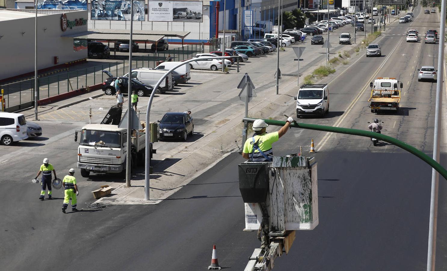 Las últimas obras del tramo municipal de la Ronda Norte de Córdoba, en imágenes