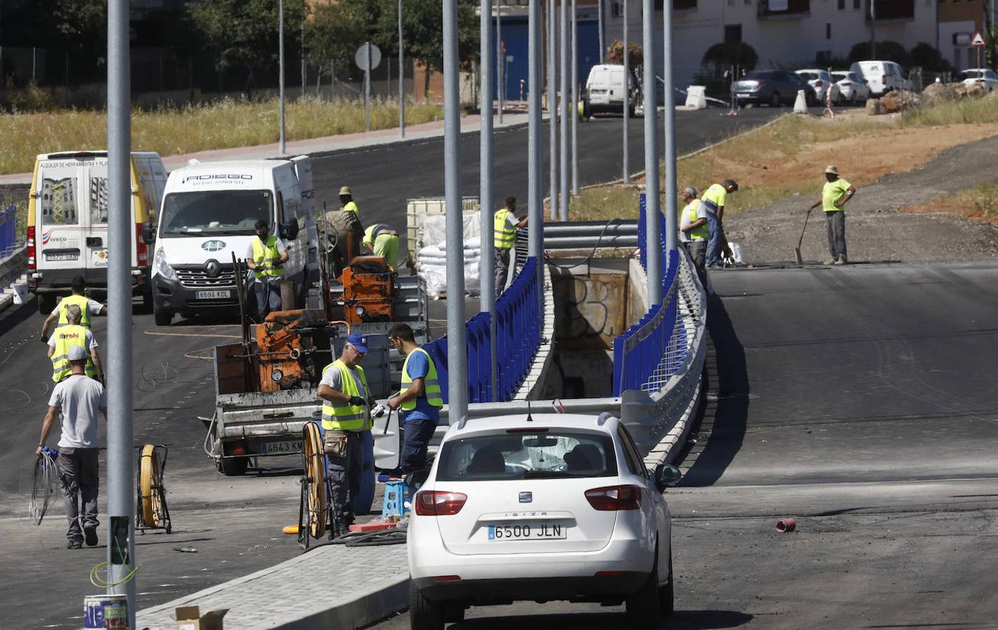 Las últimas obras del tramo municipal de la Ronda Norte de Córdoba, en imágenes