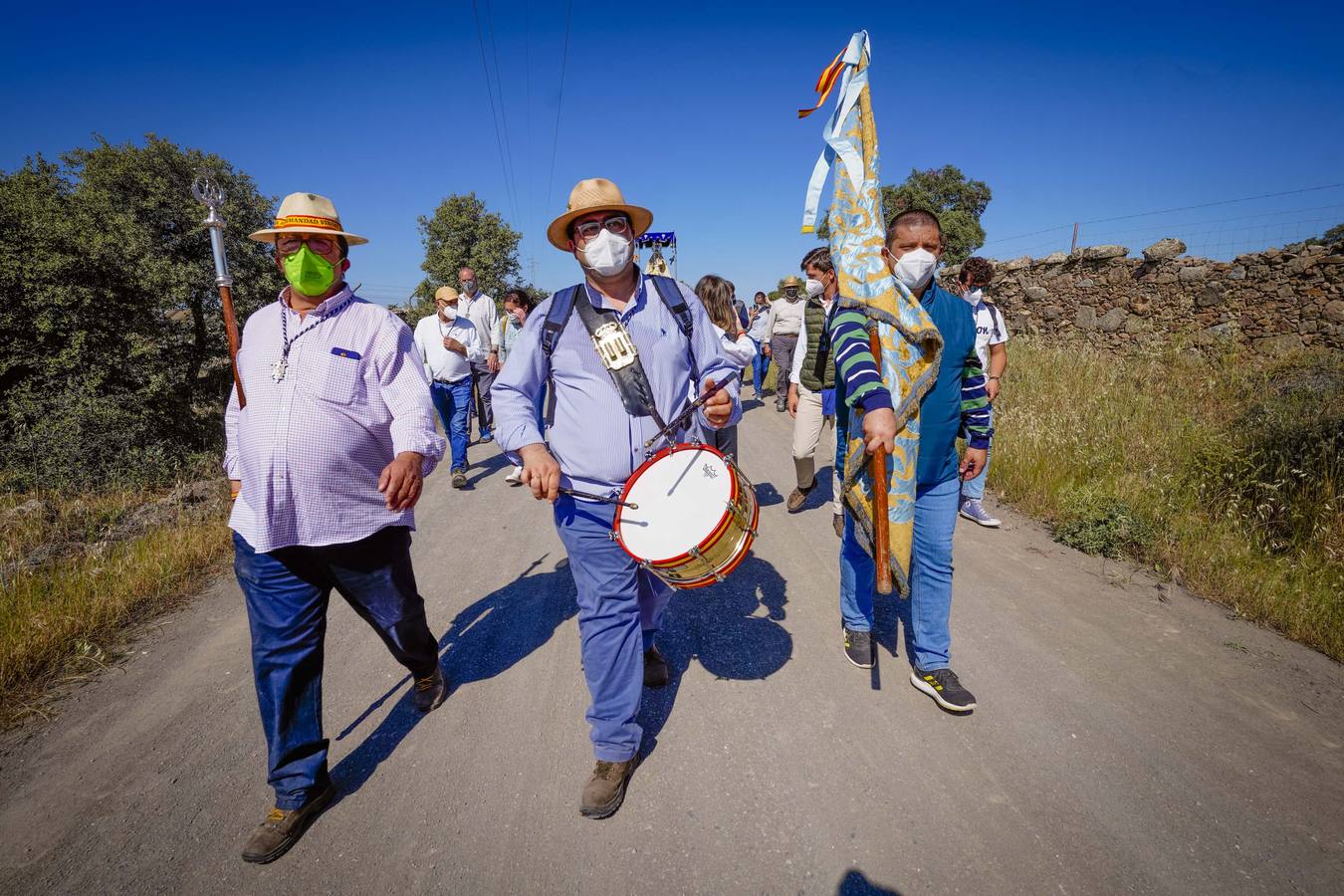 La llegada de la Virgen de Luna a Villanueva de Córdoba, en imágenes