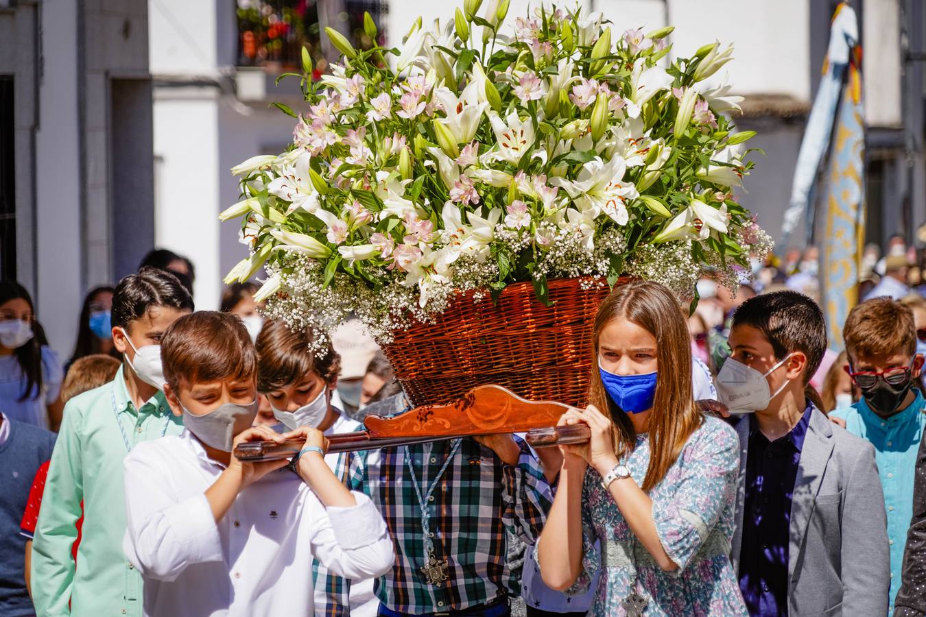 La llegada de la Virgen de Luna a Villanueva de Córdoba, en imágenes