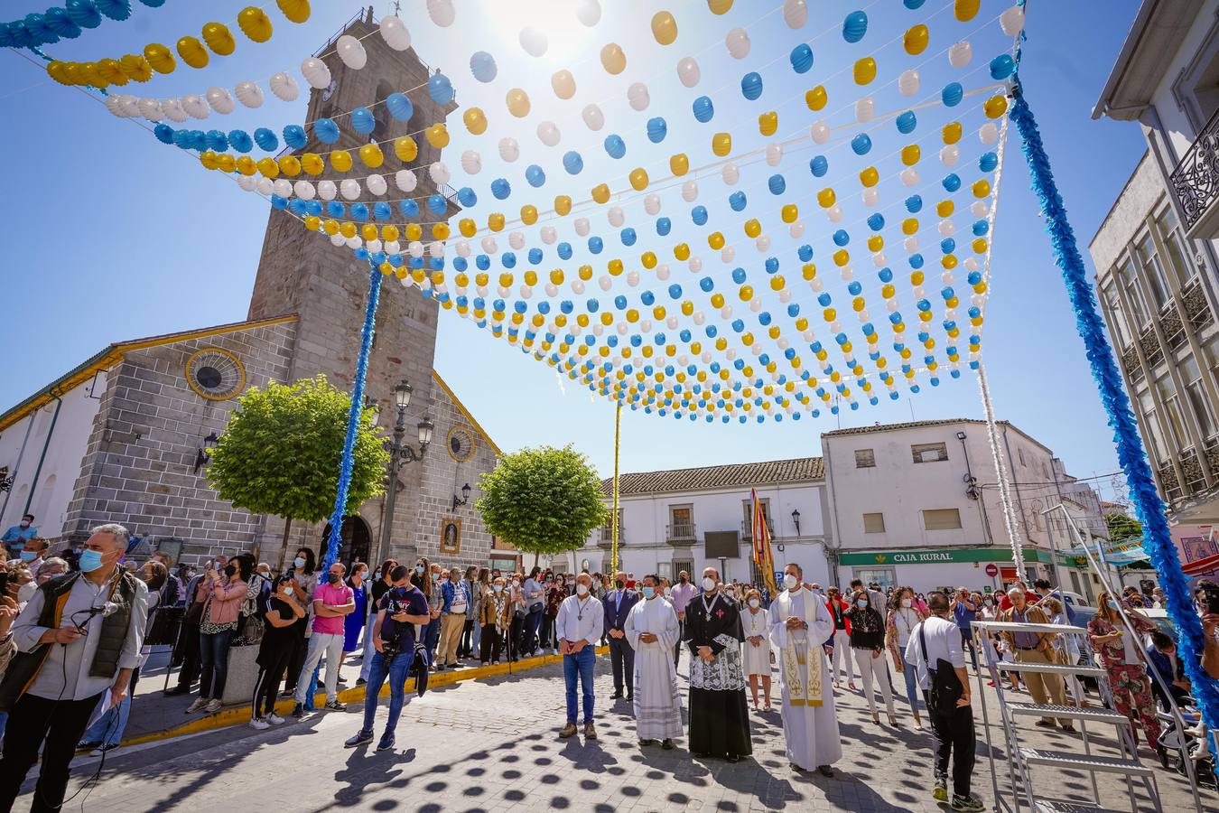 La llegada de la Virgen de Luna a Villanueva de Córdoba, en imágenes