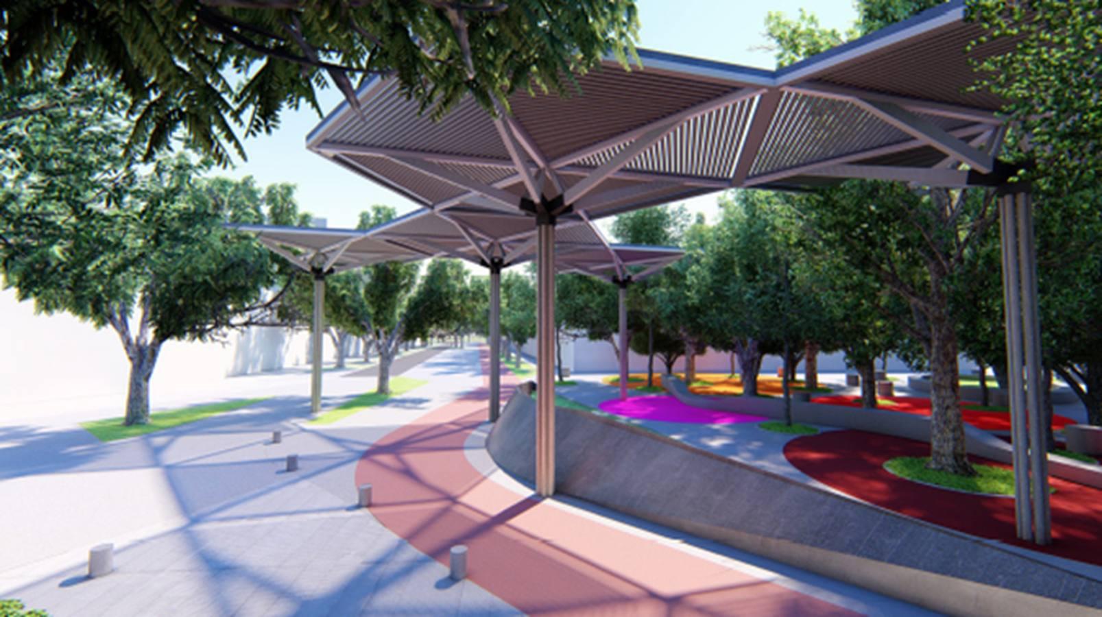 Así será la avenida de la Cruz Roja de Sevilla con el proyecto Life Watercool