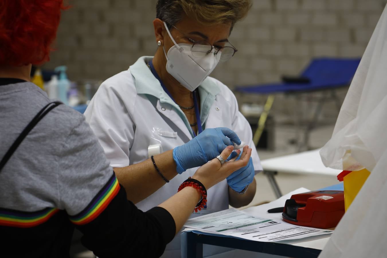 La donación de sangre en el Centro Comercial El Arcángel, en imágenes