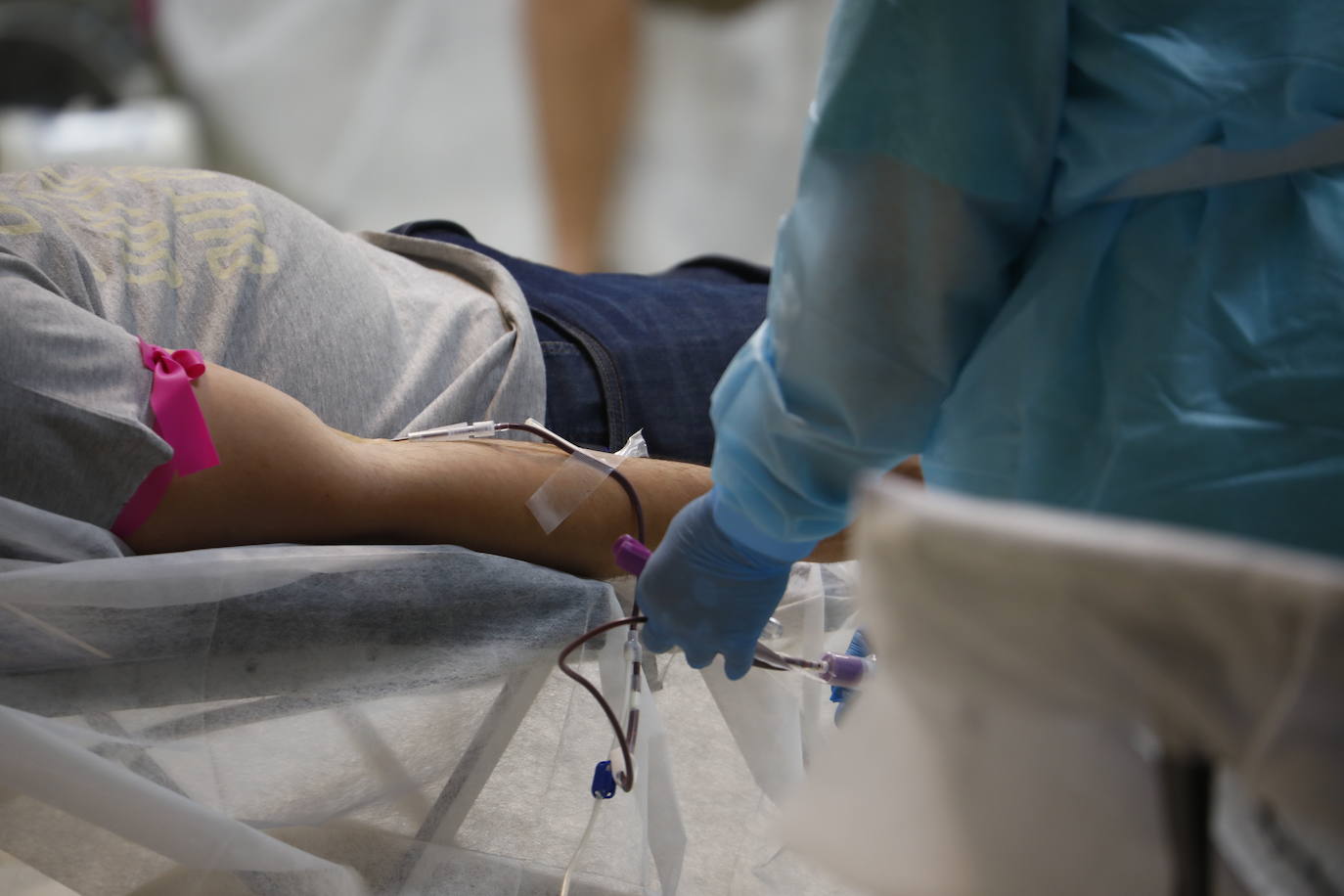 La donación de sangre en el centro comercial El Arcángel de Córdoba, en imágenes