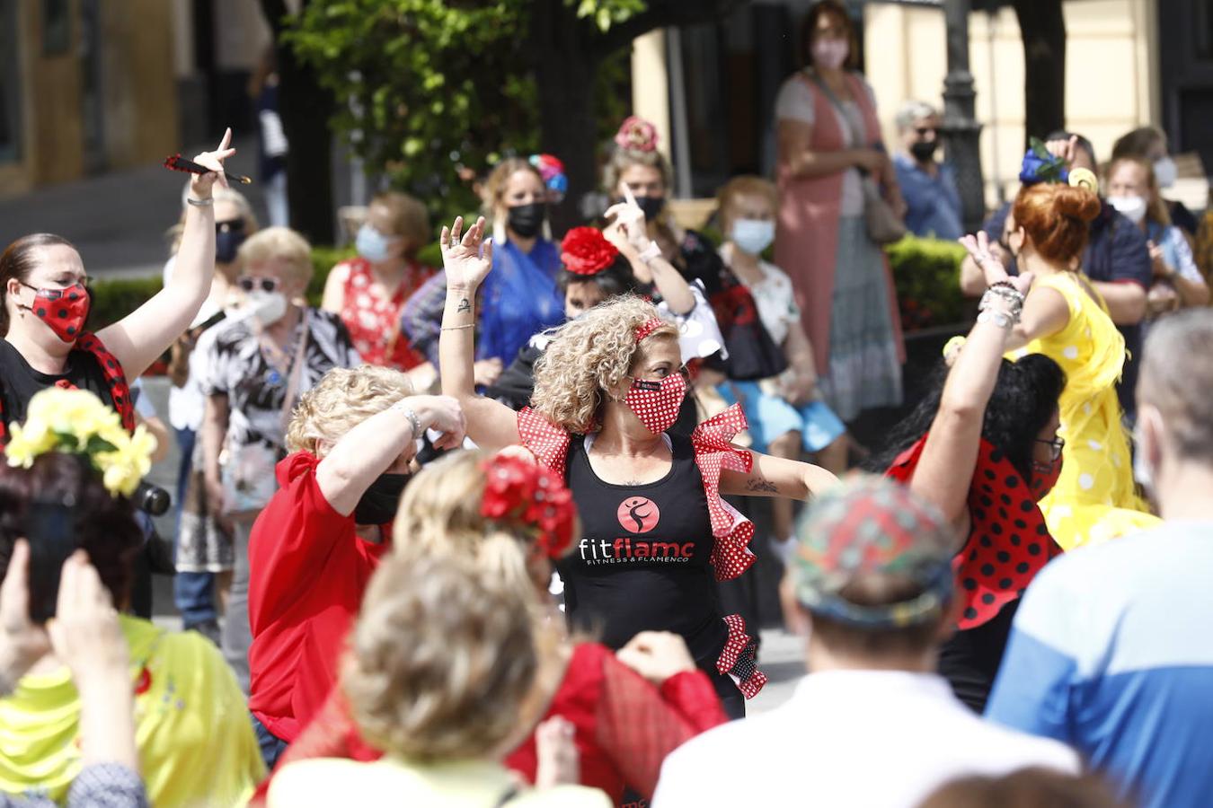 La concentración de mujeres de flamenca en Córdoba, en imágenes