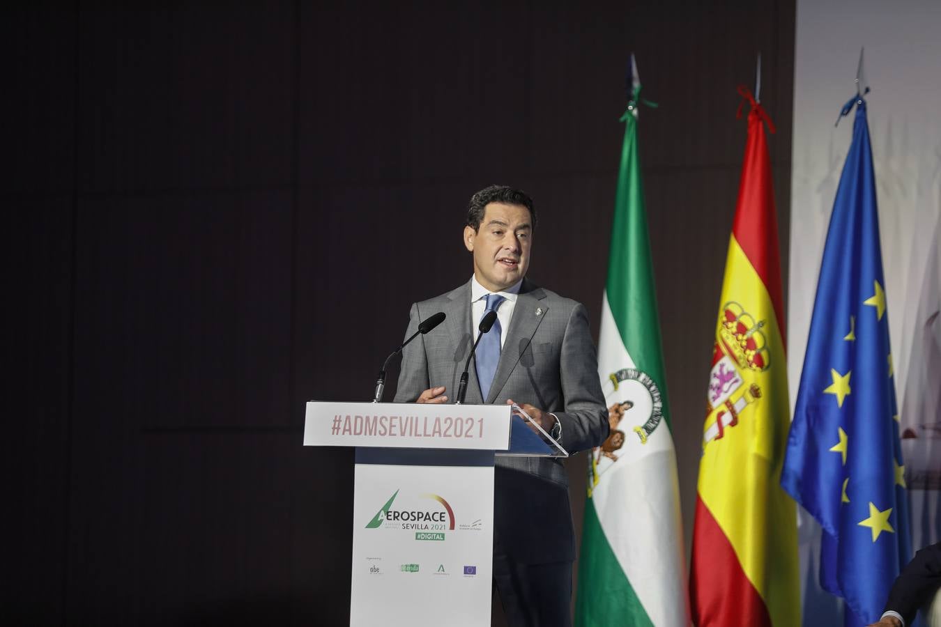 Juanma Moreno inaugura Aerospace and Defense Meetings-ADM Sevilla 2021