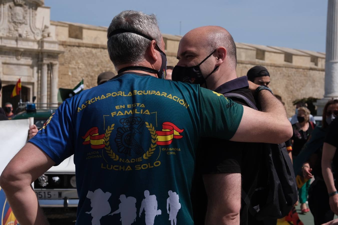 FOTOS: Jusapol vuelve a salir a la calle en Cádiz para pedir más medios