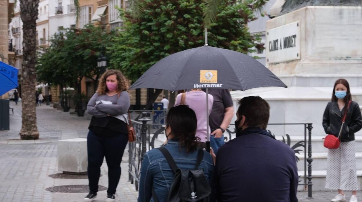 El Tiempo en Cádiz: jornada de lluvia y viento