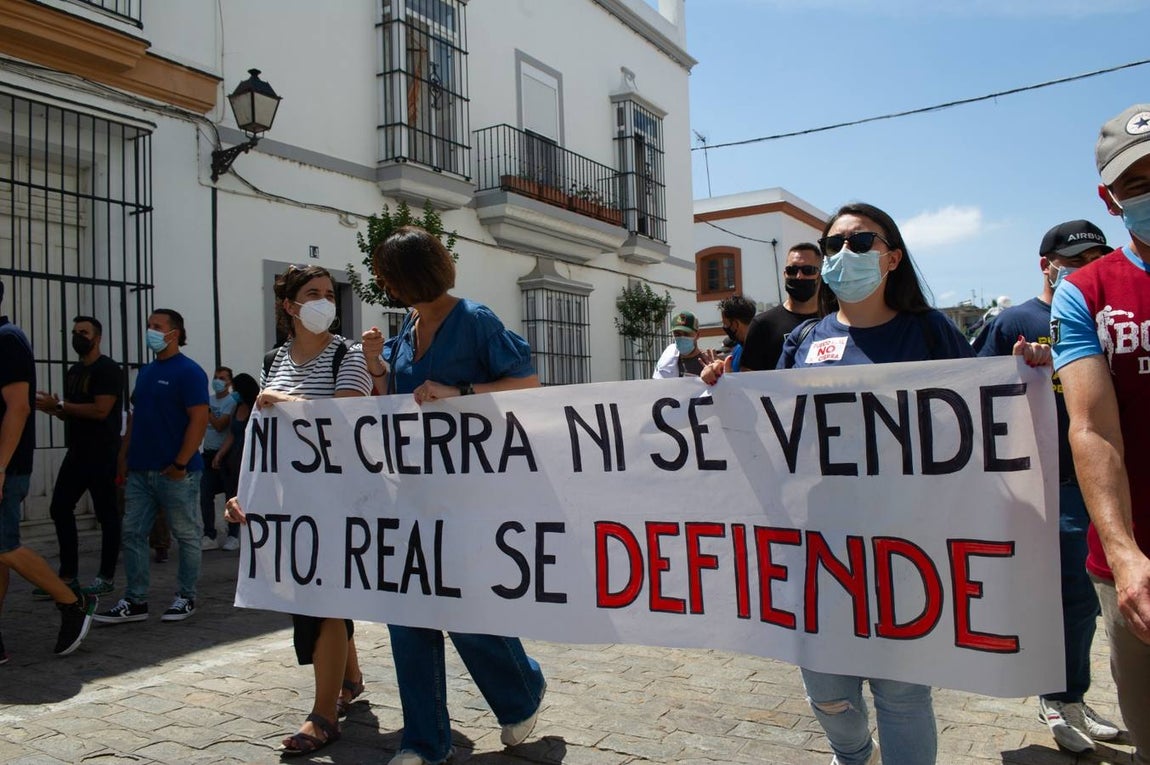 FOTOS: Manifestación de la factoría de Airbus Puerto Real