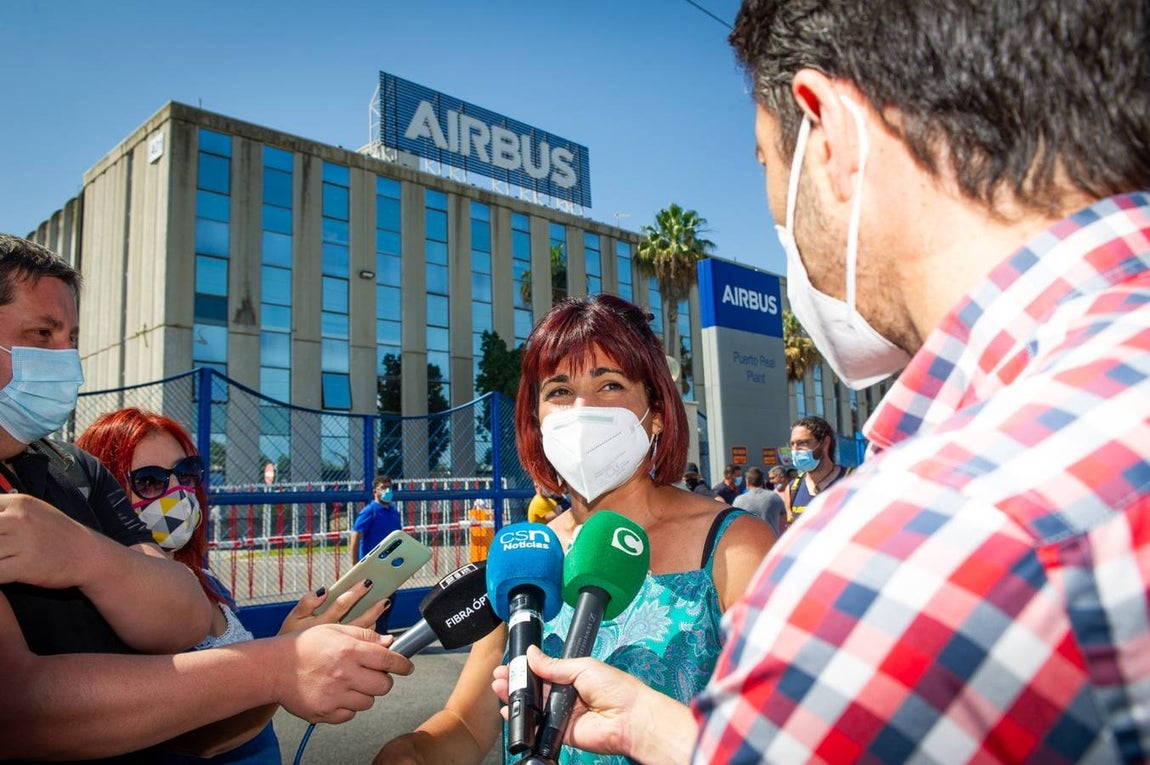 FOTOS: Manifestación de la factoría de Airbus Puerto Real