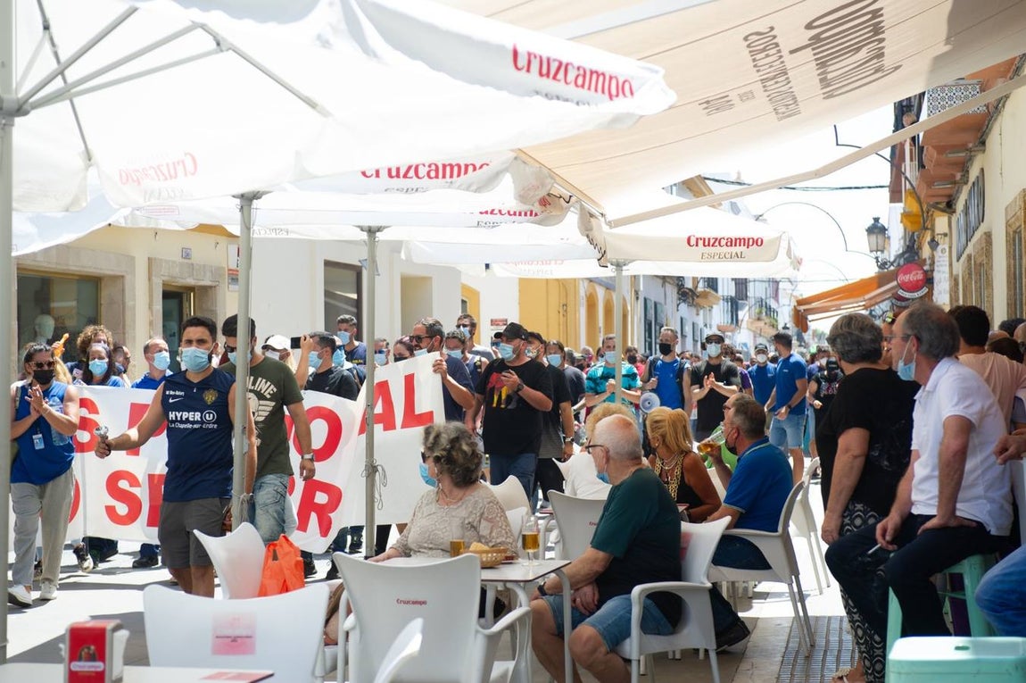 FOTOS: Manifestación de la factoría de Airbus Puerto Real