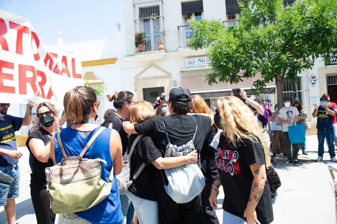 FOTOS: Manifestación de la factoría de Airbus Puerto Real