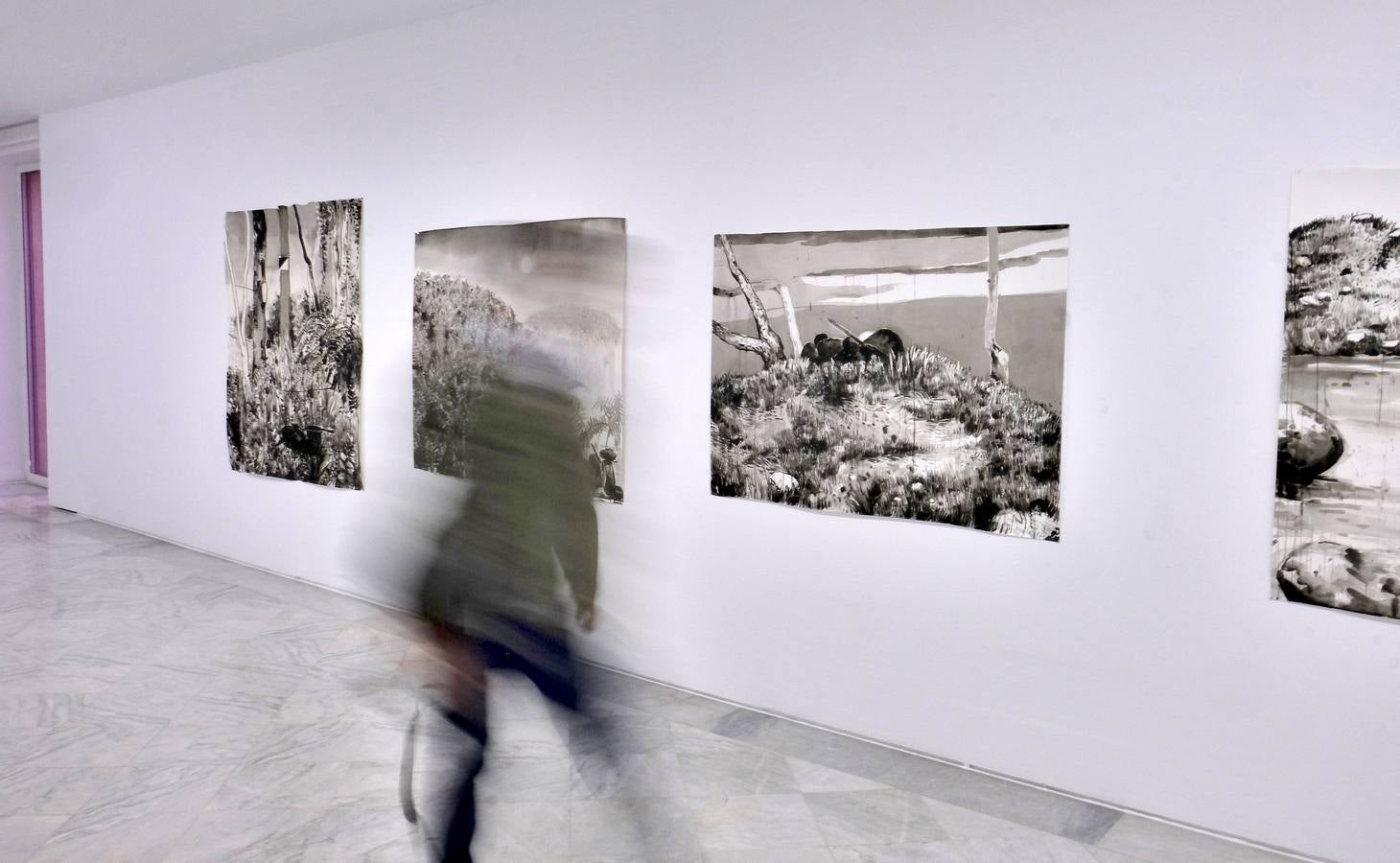 Inauguración de la muestra 'Experimentos con el paisaje' de Abraham Lacalle en el CAAC