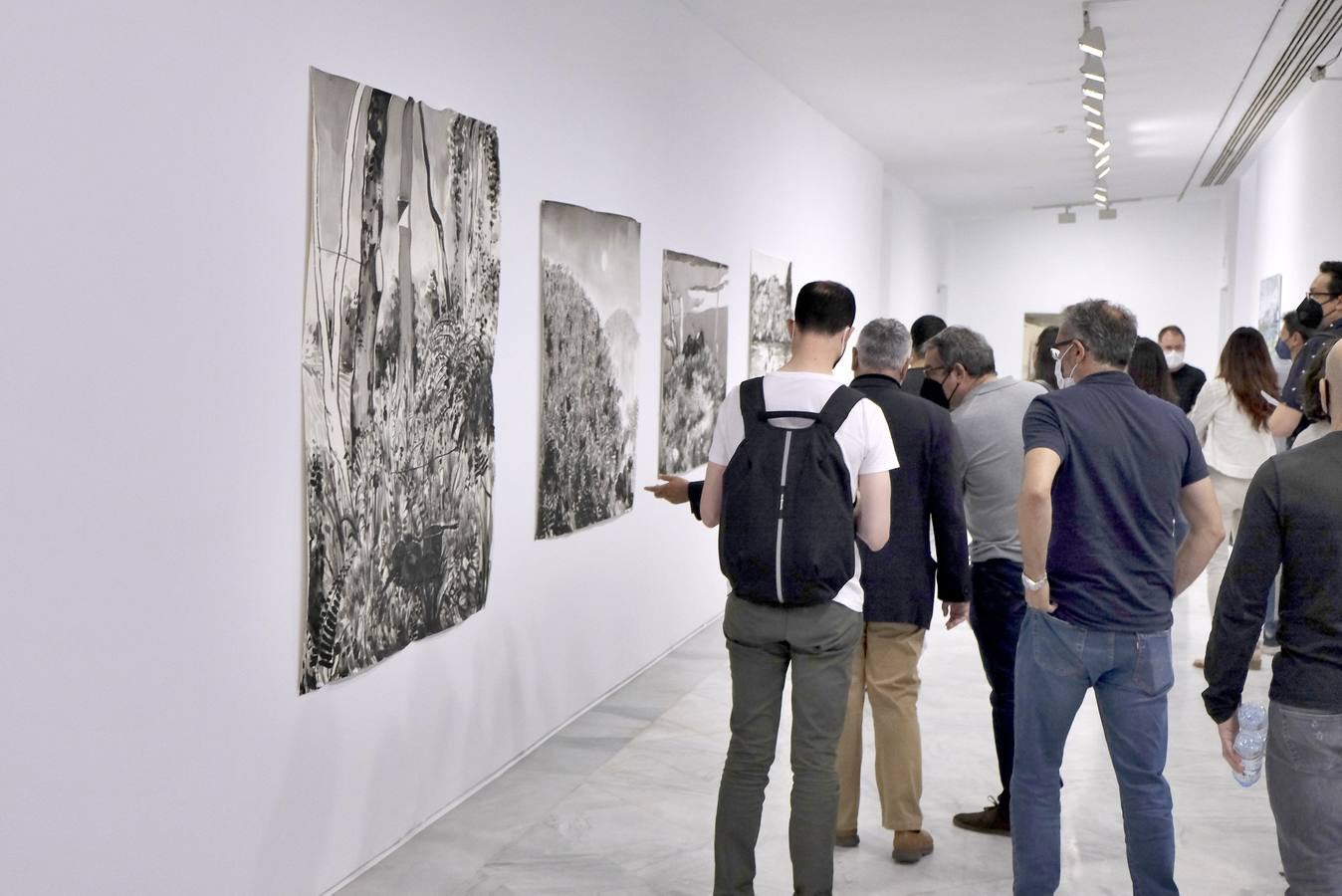 Inauguración de la muestra 'Experimentos con el paisaje' de Abraham Lacalle en el CAAC