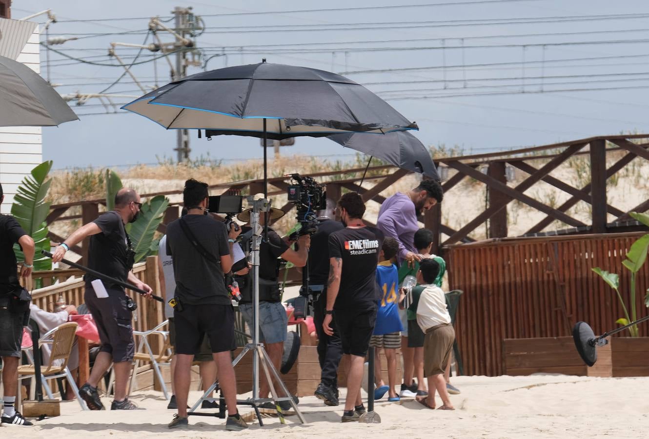 Fotos: Rodaje de &#039;La maniobra de la tortuga&#039; en la playa de Cortadura de Cádiz