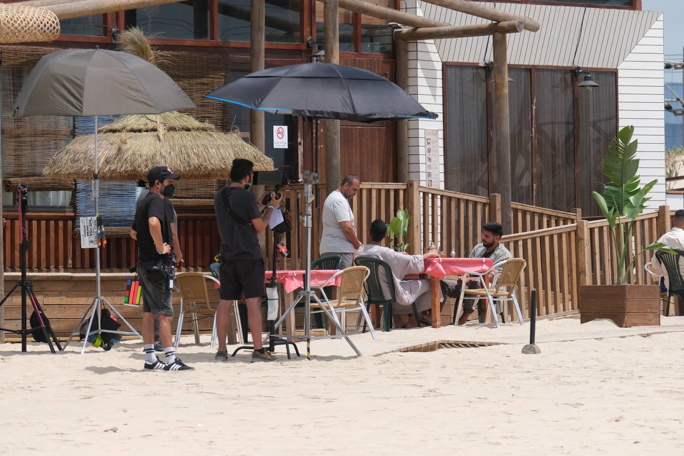 Fotos: Rodaje de &#039;La maniobra de la tortuga&#039; en la playa de Cortadura de Cádiz