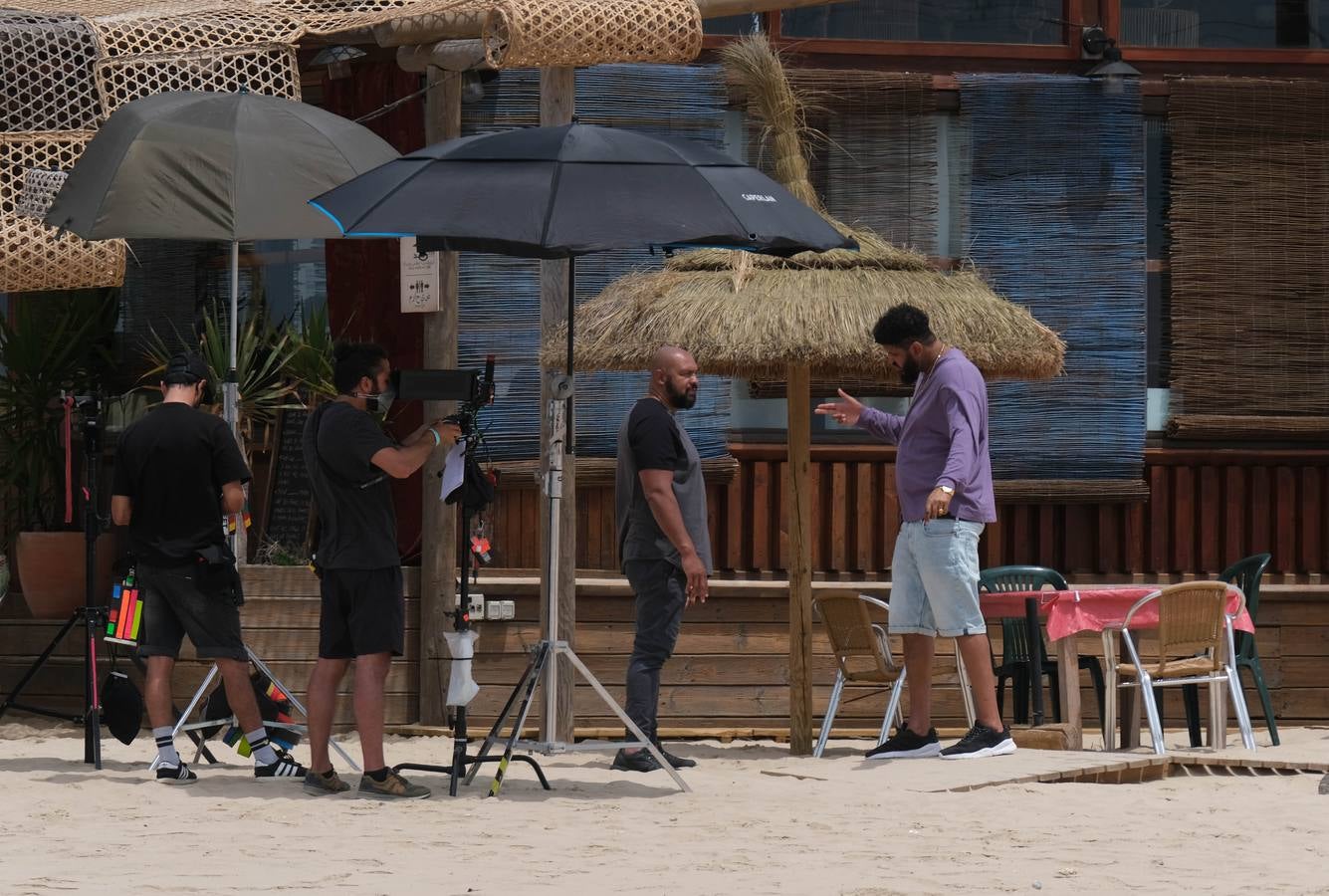 Fotos: Rodaje de &#039;La maniobra de la tortuga&#039; en la playa de Cortadura de Cádiz