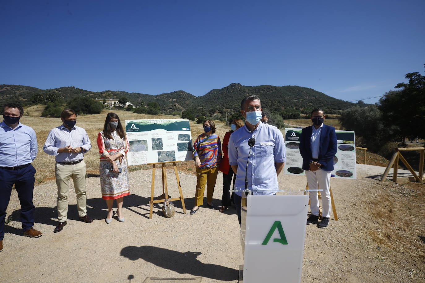 La inauguración de la primera fase del Cinturón Verde de Córdoba, en imágenes