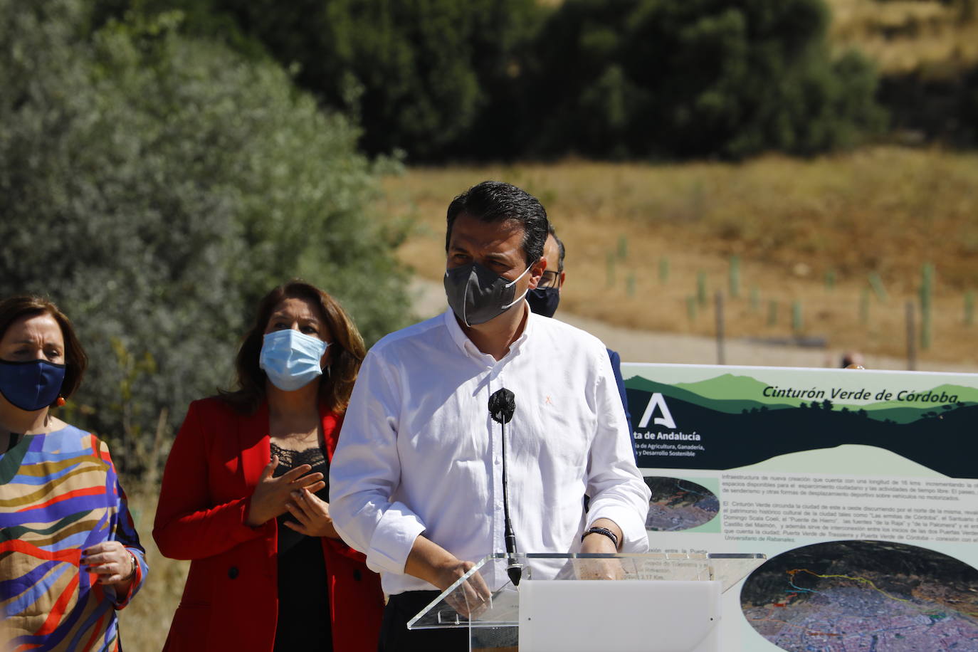 La inauguración de la primera fase del Cinturón Verde de Córdoba, en imágenes