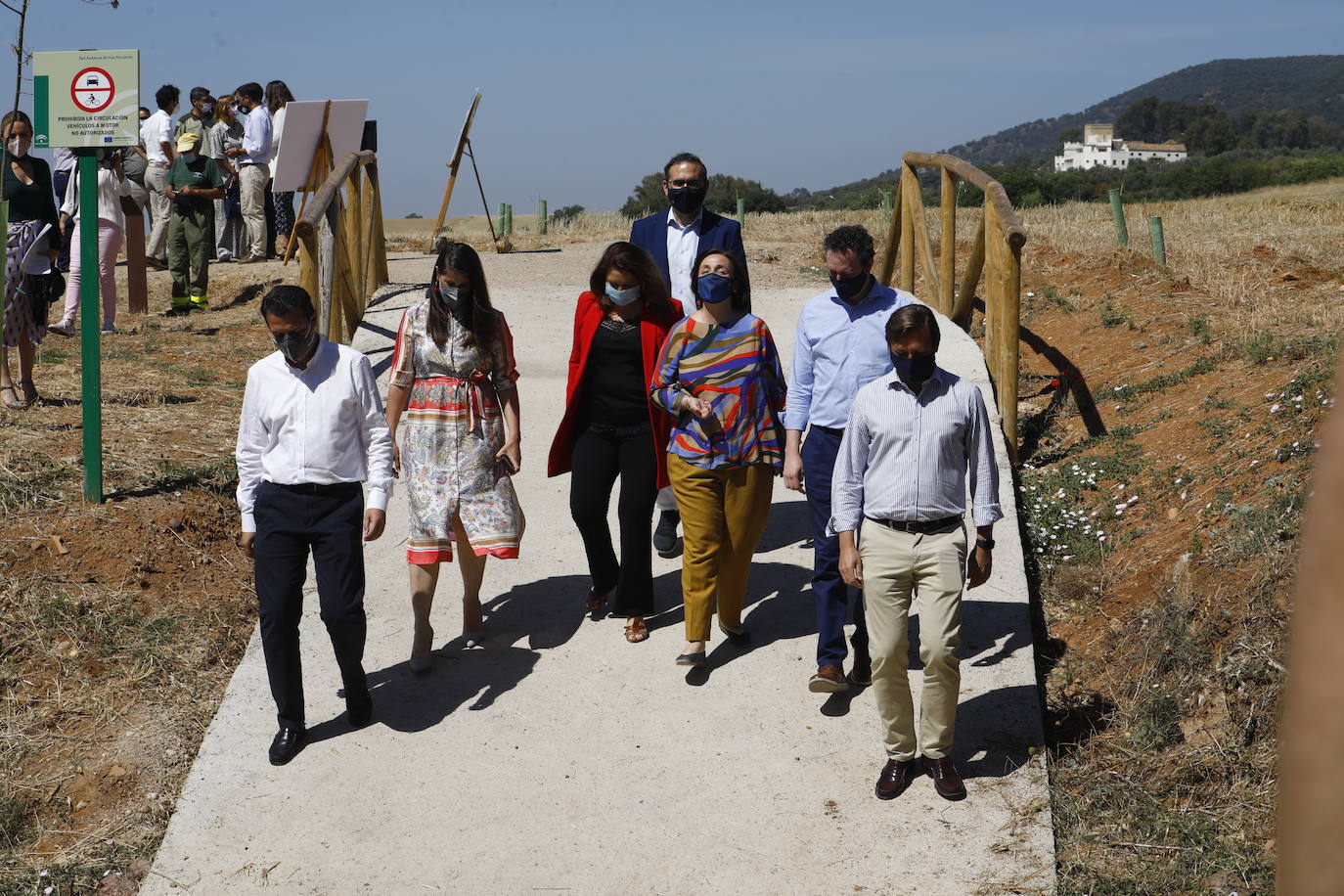 La inauguración de la primera fase del Cinturón Verde de Córdoba, en imágenes