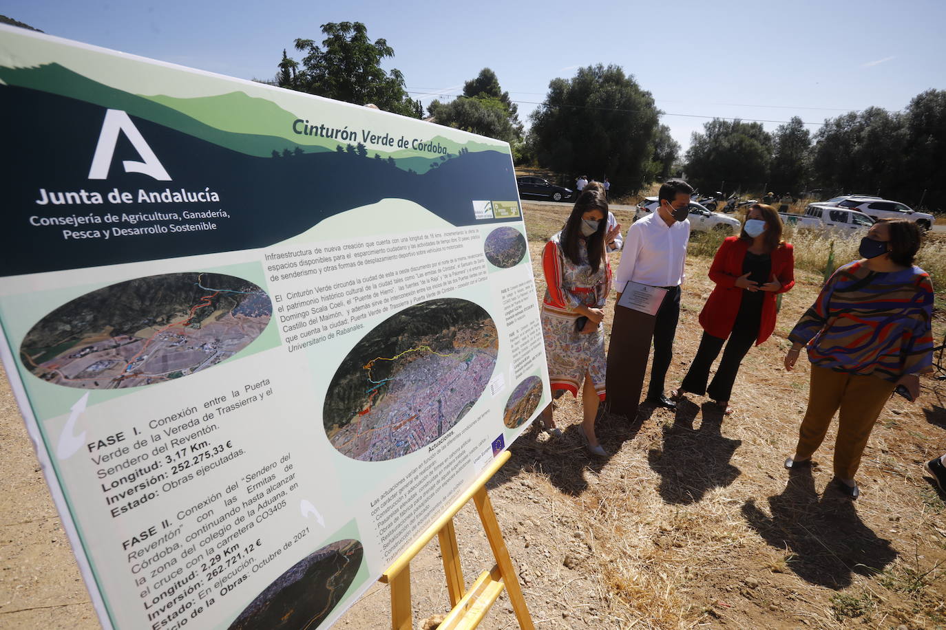 La inauguración de la primera fase del Cinturón Verde de Córdoba, en imágenes