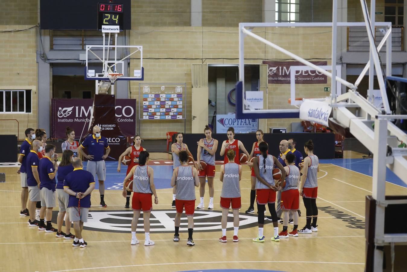 El entrenamiento de España de baloncesto en Córdoba, en imágenes