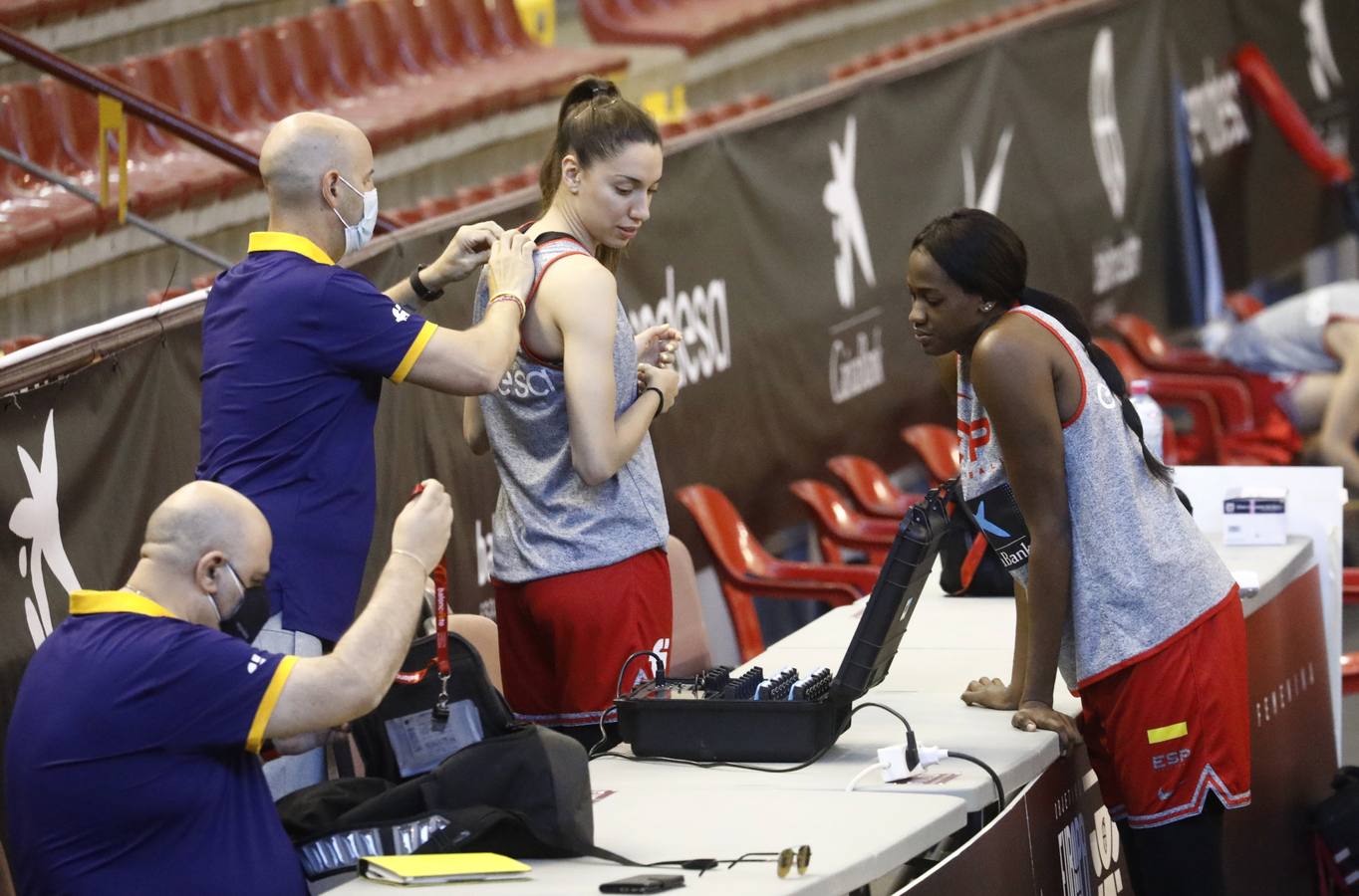 El entrenamiento de España de baloncesto en Córdoba, en imágenes