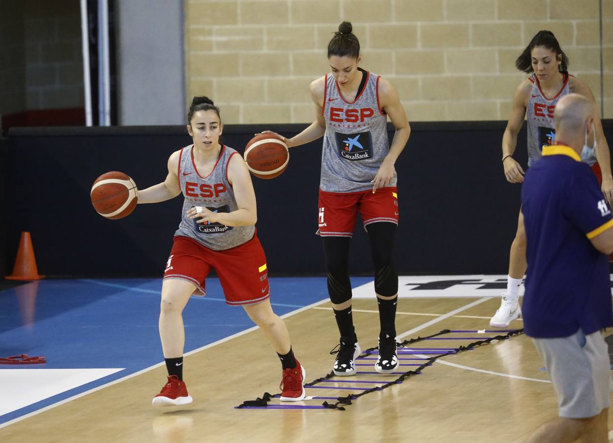 El entrenamiento de España de baloncesto en Córdoba, en imágenes