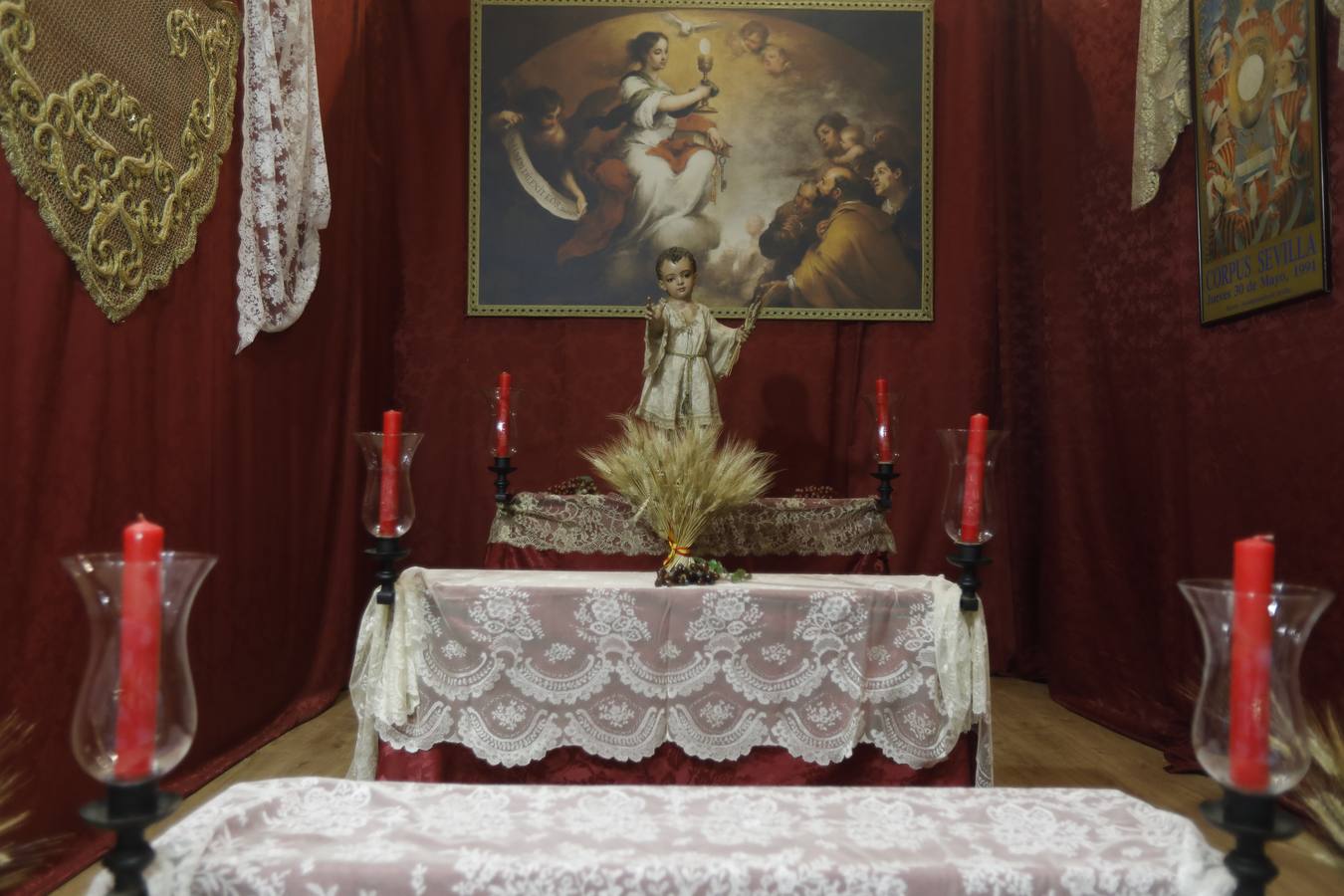 Ambiente previo al Corpus Christi en Sevilla