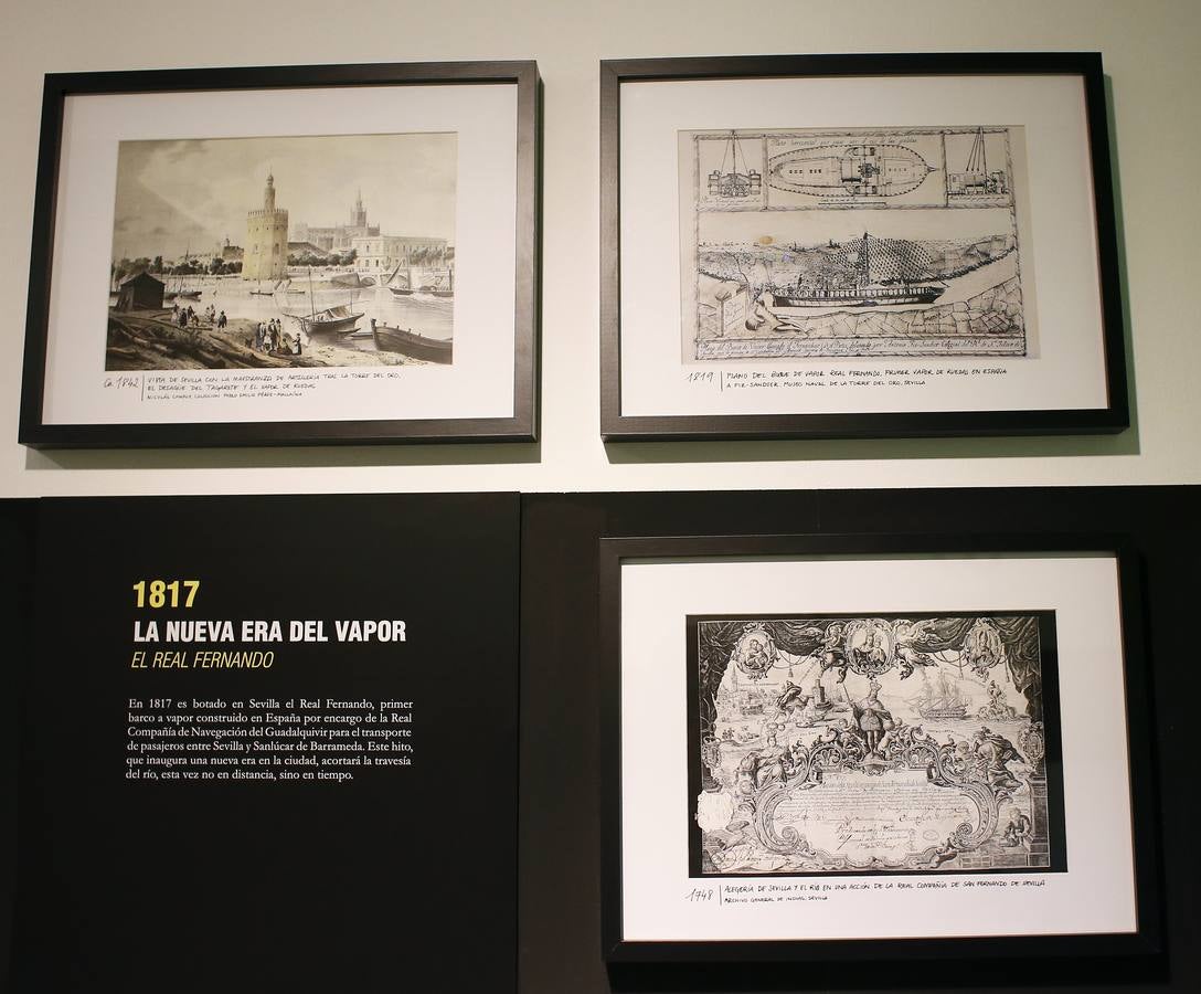 Inauguración de la exposición de la historia gráfica del puerto de Sevilla