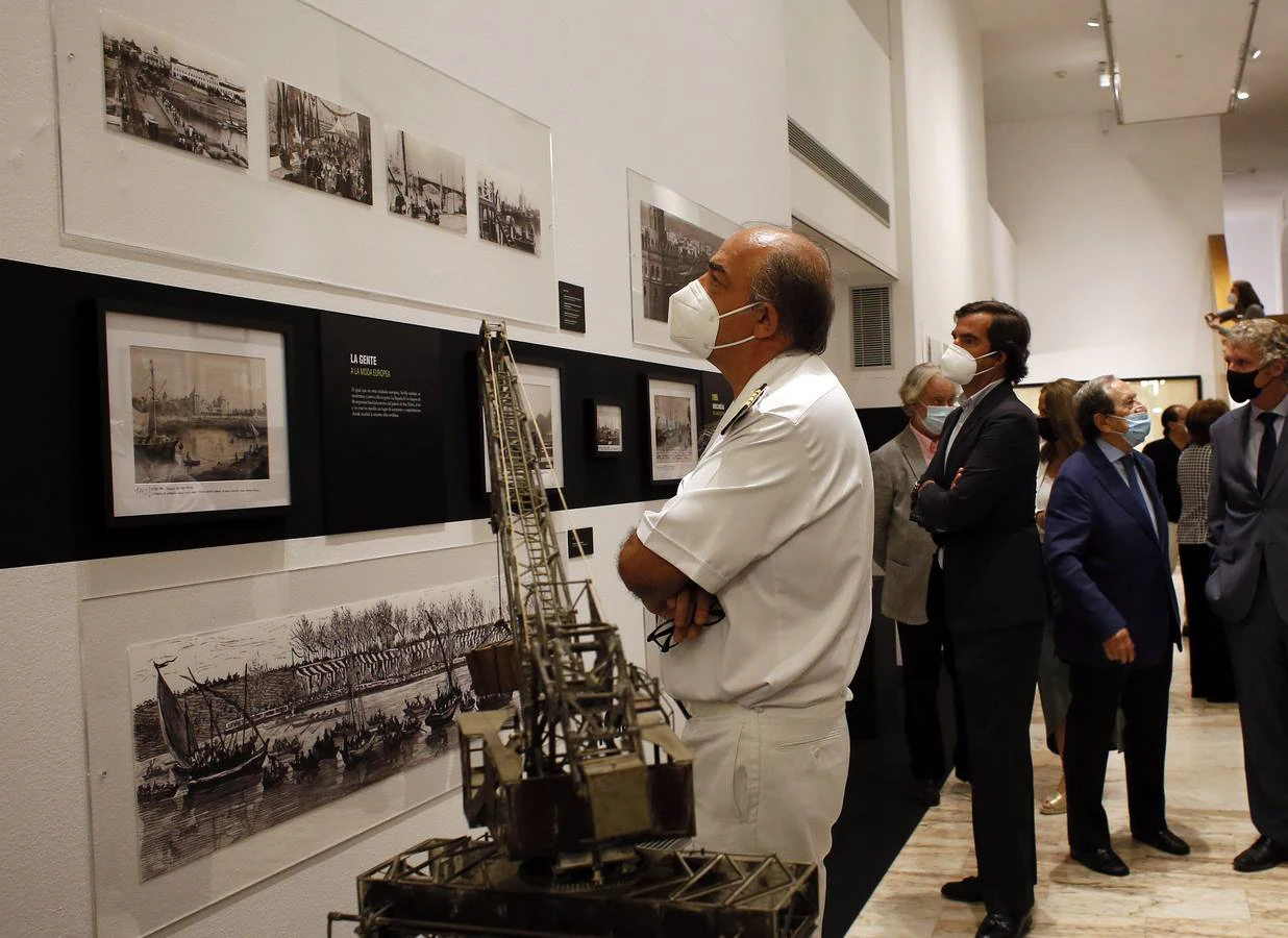 Inauguración de la exposición de la historia gráfica del puerto de Sevilla