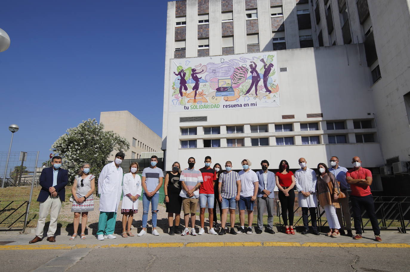 El mural de internos del Centro de Menores para los donantes de órganos de Córdoba, en imágenes