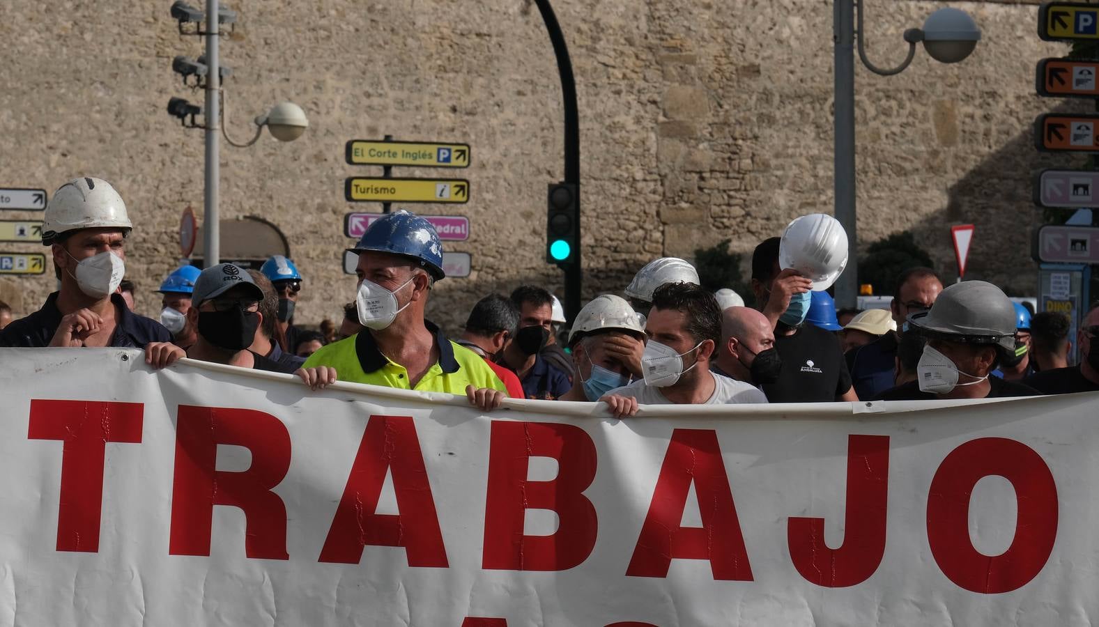 Los trabajadores de Navantia piden carga de trabajo para el astillero gaditano