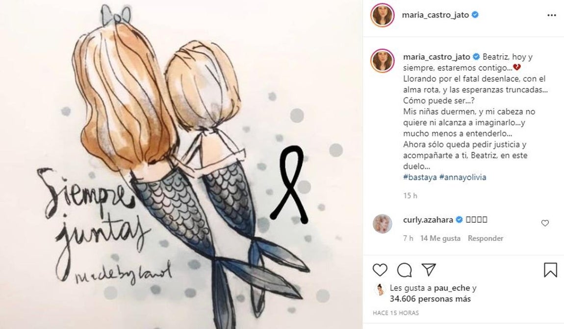 Los famosos rinden homenaje a Anna y Olivia