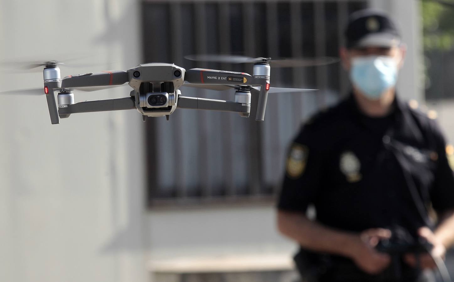 Los drones y antidrones de la Eurocopa en Sevilla