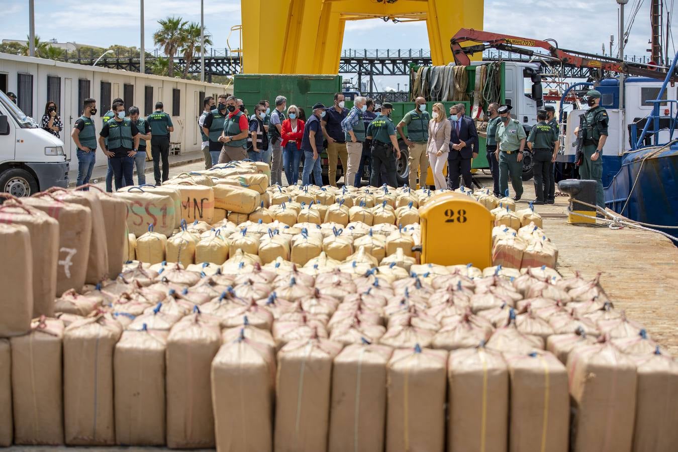 Incautan un importante alijo de droga en Huelva