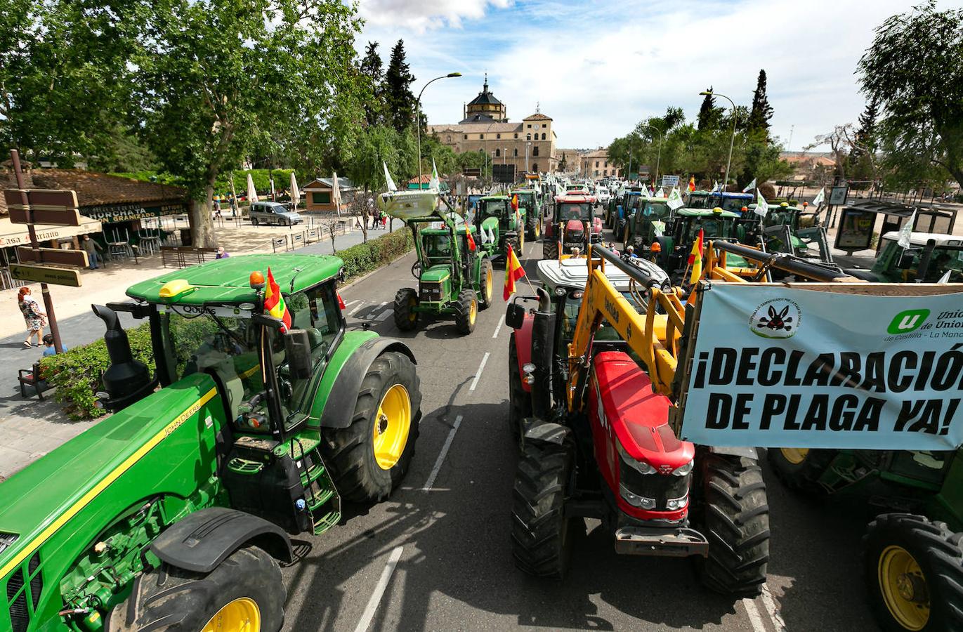 &#039;Tractorada&#039; en Toledo para exigir ayudas para el olivar afectado por Filomena