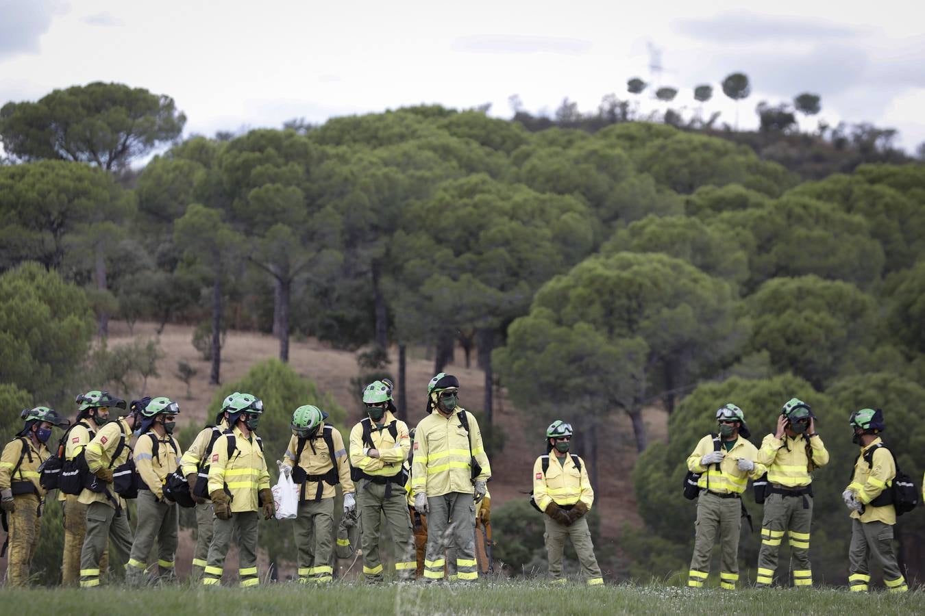 Los helicópteros Súper Puma, preparados contra el fuego