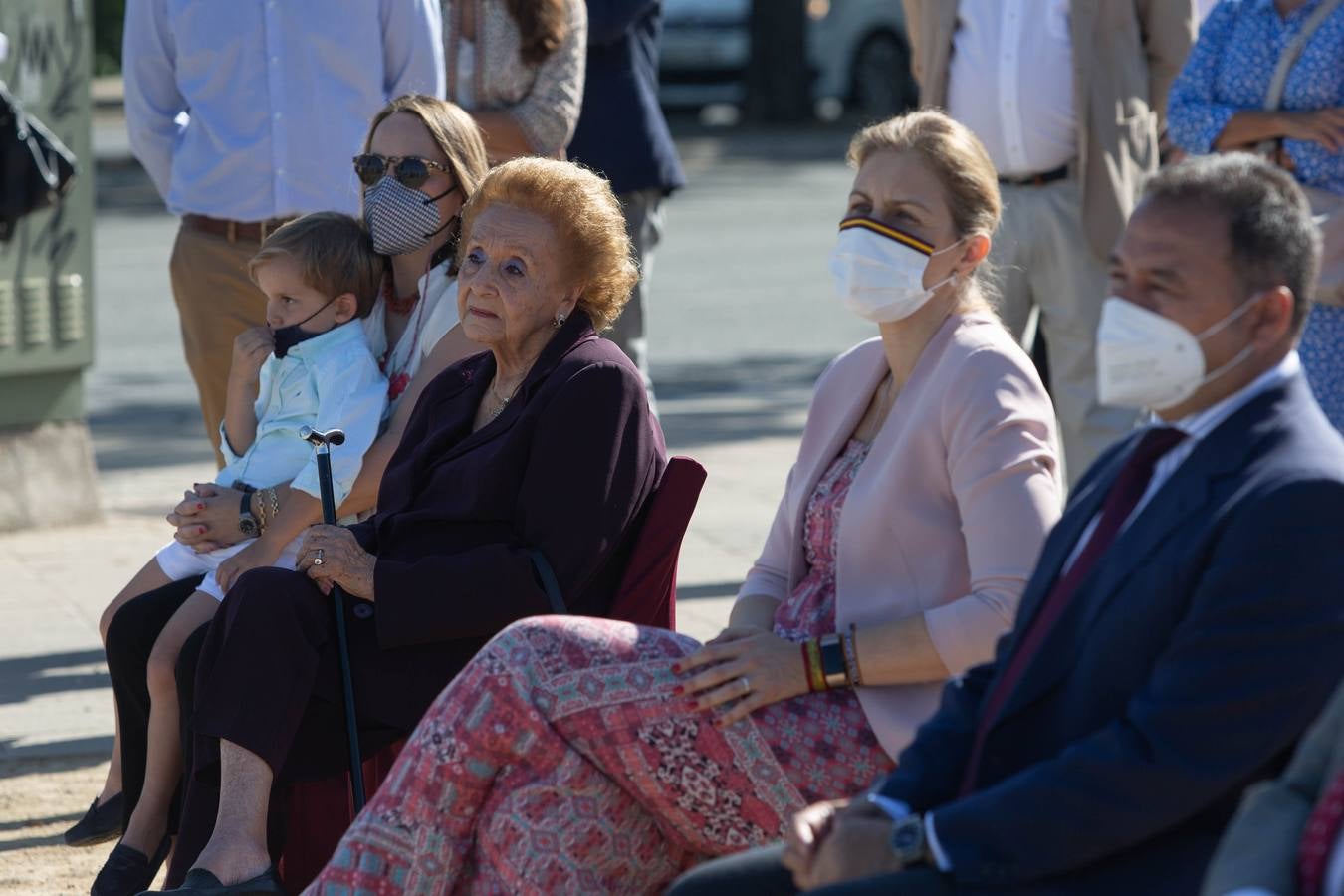 Inauguración de la glorieta dedicada a José Moya Sanabria