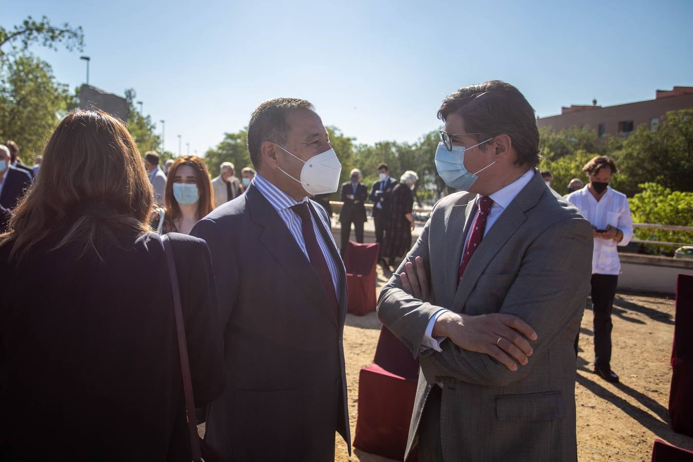 Inauguración de la glorieta dedicada a José Moya Sanabria