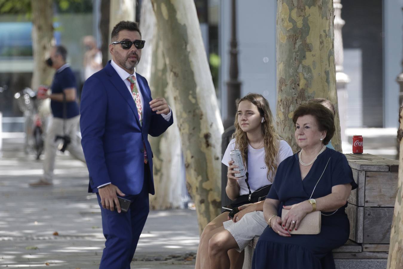 El uso de la mascarilla en el centro de Sevilla ha sido mayoritario este sábado