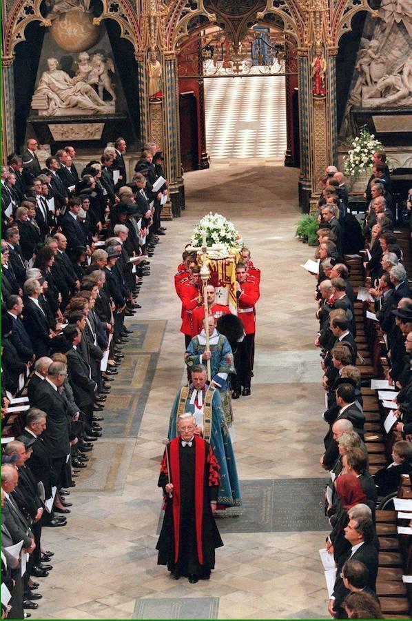 El funeral de Diana en Westminster. 