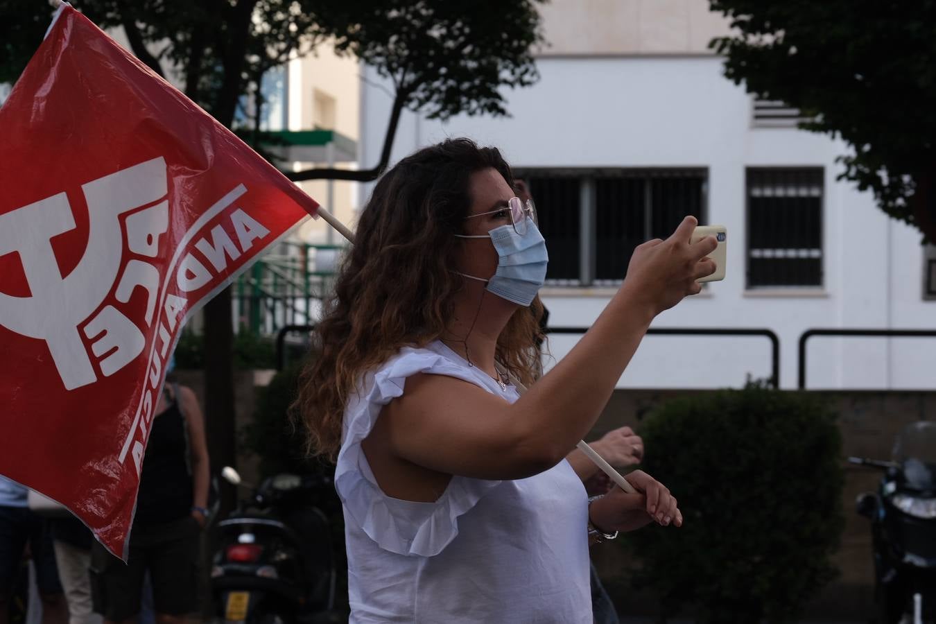 Fotos: La manifestación de Airbus recorre las calles de Cádiz