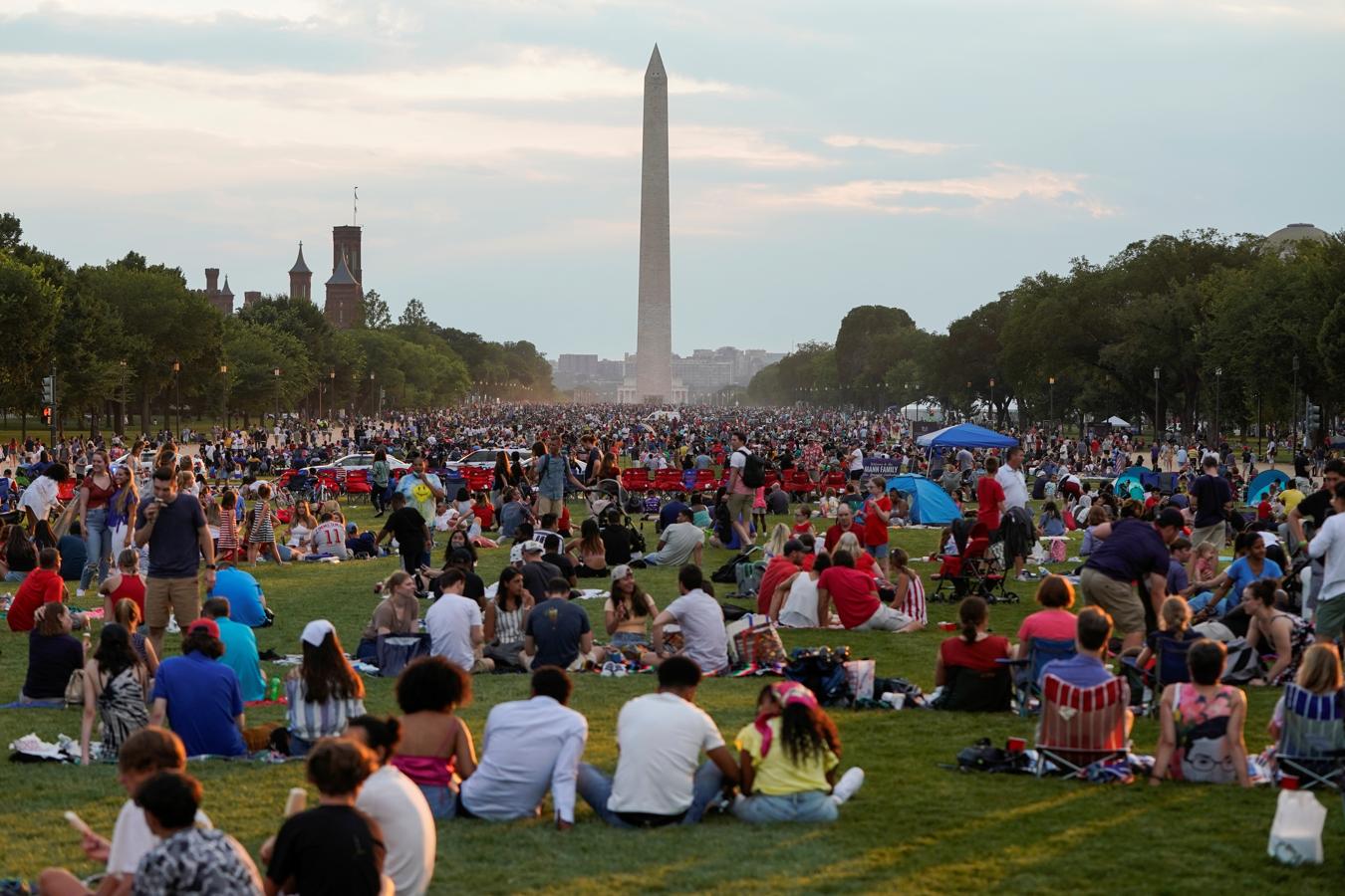 Los vecinos de Washington celebran el Día de la Independencia. 