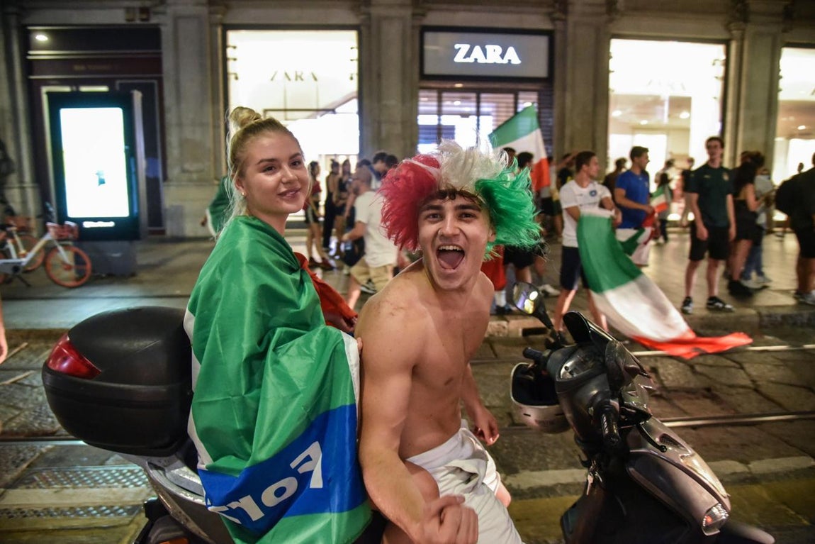 Así celebró Italia la Eurocopa