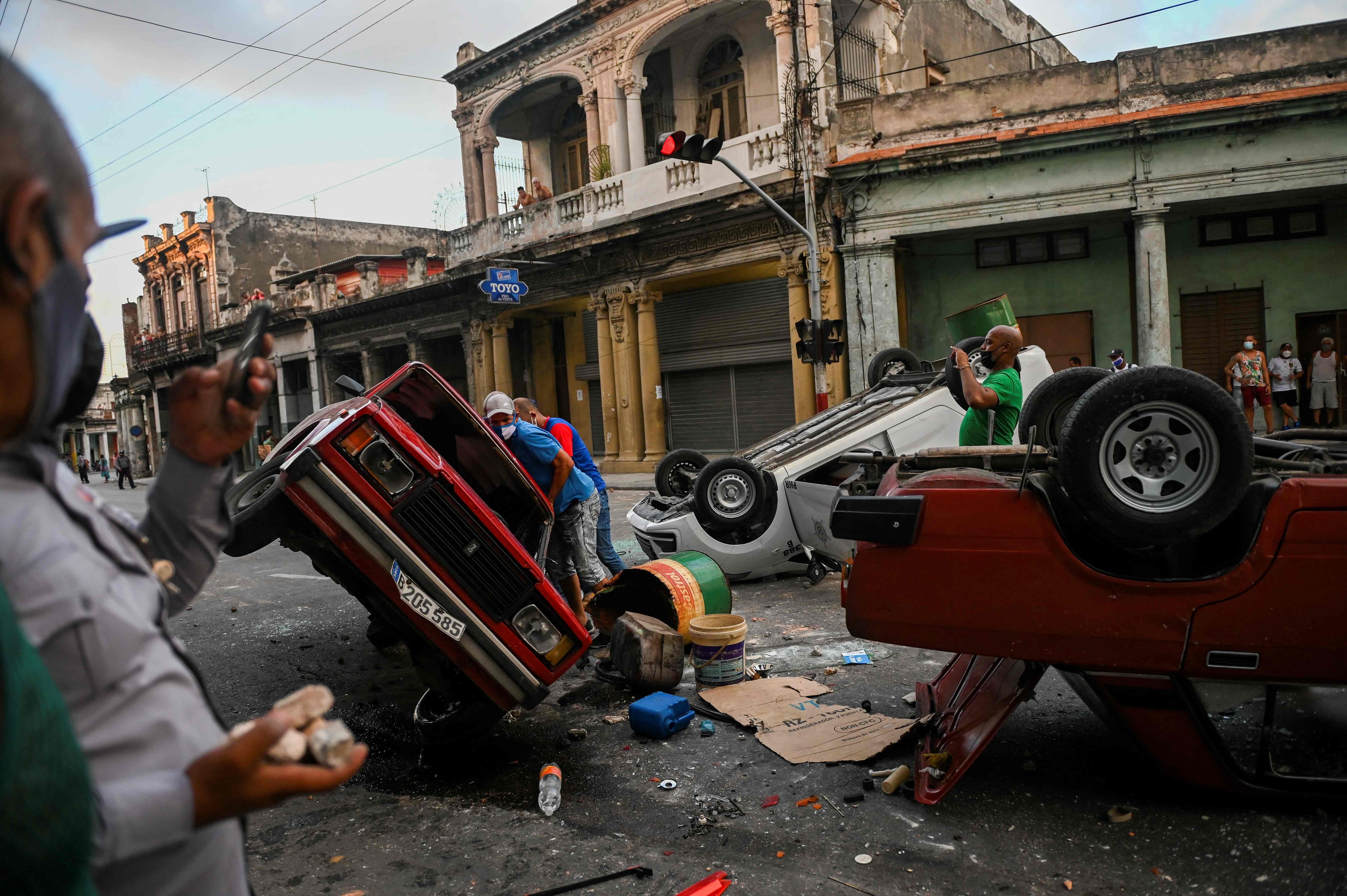 Las protestas contra el régimen cubano, en imágenes