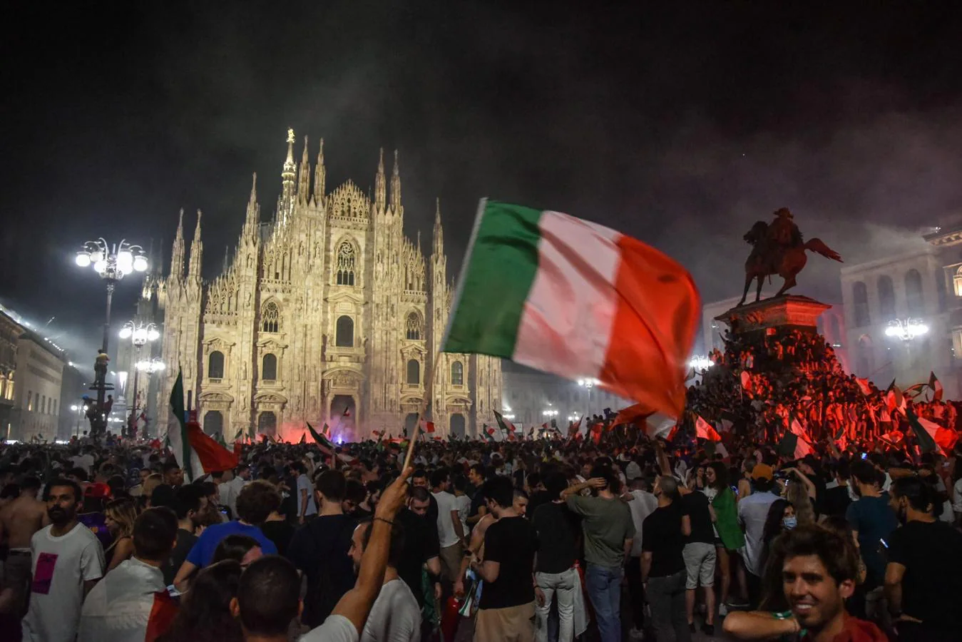 Así celebró Italia la Eurocopa