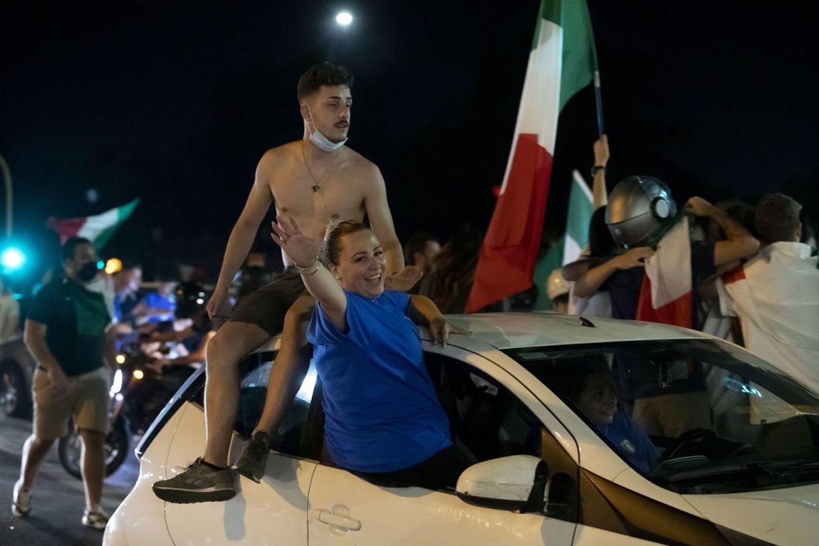 Así celebró Italia la Eurocopa
