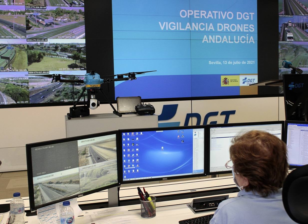 Los drones que vigilarán el tráfico en Andalucía