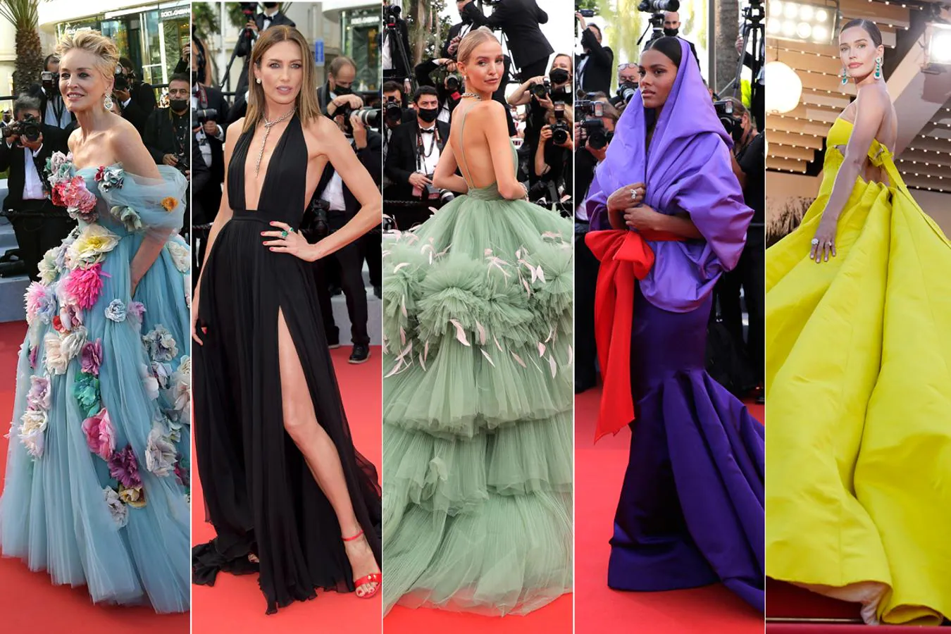 Derroche de elegancia, originalidad y atrevimiento sobre la alfombra roja de la 74 edición del Festival de cine de Cannes. Un repaso por algunos de los estilismos más insólitos y espectaculares que desfilan estos días por La Croissete.